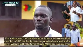 3-Unit Classroom Block Commissioned in Sefwi Wiawso | Education Infrastructure Delivered