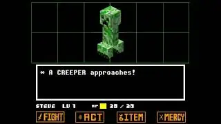 song that plays when you encounter a creeper (Minecraft note blocks)