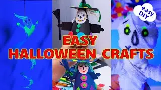 Fun Halloween Crafts for Kids &mdash; Glowing Ghosts, Paper Witches & a Mini Mummy | 10 MINUTE