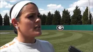 UT Softball: UT-UGA Postgame Raven Chavanne (4/7/13)