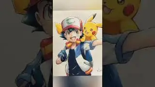 Ash and Pikachu photo edit 💕 WhatsApp status#short #pokemon