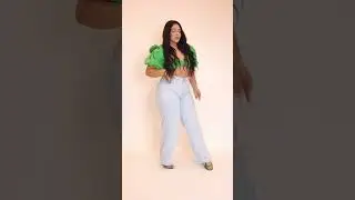 Cal&ccedil;a Jeans Feminina Wide Leg Plus Size Cintura Alta Levanta Bumbum👖​❤️​