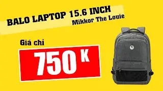 Balo laptop 15.6 Mikkor The Louie (Light Grey) #quytinhtuy