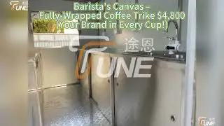 Mocha Billboard Mobile &ndash; Custom-Graphic Coffee Cart $4,800 (Free Social Media Kit!)🍟🎀