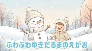 ふわふわゆきだるまのえがお