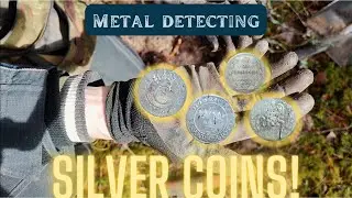 FOUND 17th CENTURY SILVER COINS! Metal Detecting, Treasure Hunting in wild nature in 4K HIGH RES