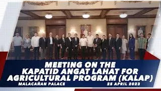 Meeting on the Kapatid Angat Lahat  for Agricultural Program 4/25/2023