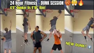 6&rsquo;0&rdquo; Guy SHOCKS Gym with CRAZY DUNKS! 😳🤯🚀