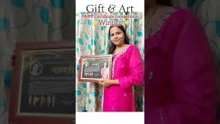Gift and Art Nauvari Certificate स्पर्धा विजेती | सर्टिफिकेट उघडताना त्यांचा आनंद