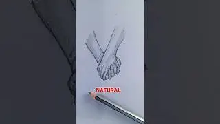 Beginners guide to draw holding hands 😜#art #drawing #shorts #satisfying #foryou #sketch