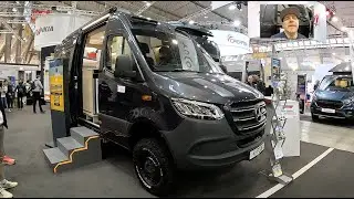 Yucon K Peak 6 0 GD 4x4 RV Camper Van camping car Frankia Mercedes CMT walkaround + interior W1811