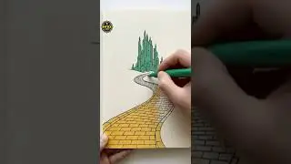 ASMR Coloring | Yellow Brick Road to the Emerald City 🟡🧱💚 (No Talking)