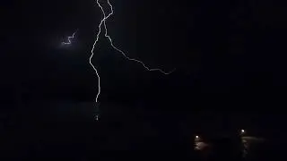 Daytona Beach Lightning vs Guy Riding Bike on Beach 8/19/2022