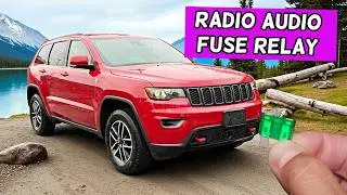 Jeep Grand Cherokee Radio Audio  Fuse Relay Location Replacement 2011 - 2022