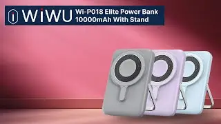 WiWU Wi-P018 Elite Power Bank 10000mAh Strong Magnetic Wireless Charging With Stand | Lablaab.com
