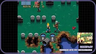 Gameplay l Zombies Ate My Neighbors | SNES RetroArch | Free Gameplay Footage