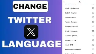 How To Change Language On Twitter X App