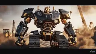 ROBOT PENGASPAL JALAN TERGANTENG! 🏗️✨ #shorts #robot #alatberat #transformer #kreatif
