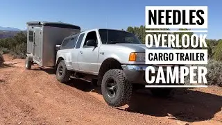 DIY Tiny Camper Off Grid - Camping On The Edge Of a Cliff