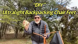 “DIY”  Ultralight Backpacking Chair Feet   Stop your backpacking chair from sinking when you sit