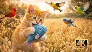 🔥 Cats Go Wild 😺🐦 | Ultimate Cat Game with Birds, Nature & Endless Fun | 4K HDR