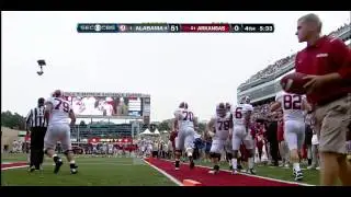 Blake Sims TD run Against Arkansas