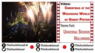 @Thisfunktional at the Christmas at the Wizarding World of Harry Potter