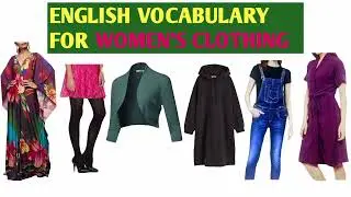 English Vocabulary For Women's Clothing l English Vocabulary Words Use In English Conversation