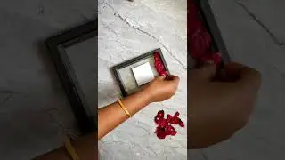 Dried rose photo frame 😍#diy #craft #shortsfeed
