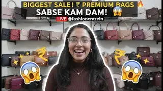 Premium Bags at the lowest prices! Live @fashioncrazein
