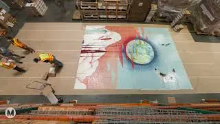 Metro Art: Grand Av Arts/Bunker Hill Station Artwork Time Lapse of Mural by Pearl C. Hsiung