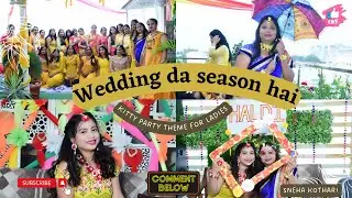 first Wedding Theme Kitty Party Vlog/ Haldi theme kitty party/Super ideas Games 4 Haldi Games#haldi