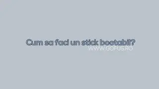 Tutorial: Cum sa faci un stick cu windows/linux?
