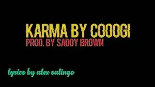 Cooogi - karma ( lyrics video )