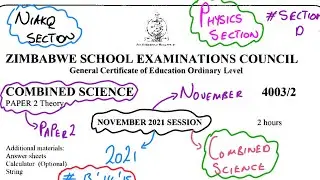 O LEVEL N2021 COMBINED SCIENCE PHYSICS SECTION 