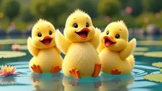 🐤 Ducky and Friends 🌊🎶 | Nursery Rhyme | Splashy Pond Song for Kids | Wiggle, Paddle & Sing Along!🦆