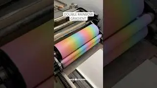Letterpress Printing 🌈 Rainbow Gradient #letterpress #printingpress #gradient #rainbow #satisfying