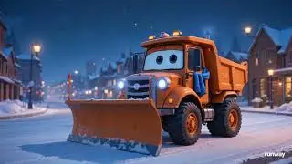 Snow Plows Tonight: Epic Animated Adventure Rhyme | Pixar-Style Winter Song for Kids