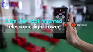 Vehicle mounted telescopic light tower Car roof mounted telescopic lighting mast