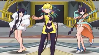 Elesa (Classic), Elesa, & SS Elesa on the same team feat. Emolga, Zebstrika and Rotom