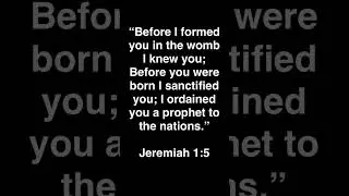 Jeremiah 1:5