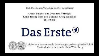 Prof. Dr. Johannes Varwick zu Gast bei Maischberger