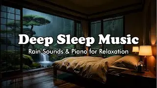 Rain Sounds & Soft Piano Music - Relaxing Sleep Music for Deep Sleep, Stress Relief, Meditation