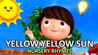 Yellow Yellow Sun So Hot And Round | Nursery Rhymes & Kids Songs | School Bell