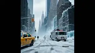 NYC Frozen Forever? #newyork #apocalypse #iceage #ice #frozen #short #tranding #weather #snow