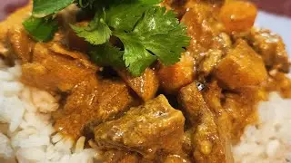 Говядина карри с кокосовым молоком