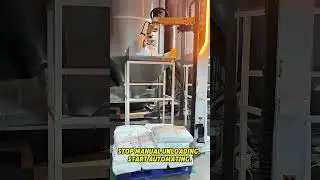 Stop Manual Unloading Start Automating😎#depalletizing #automation #palletizer #robotics #palletizing