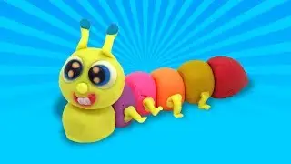 Play Doh caterpillar | Learn Colors with clay modelling Toys | Easy DIY | massinha