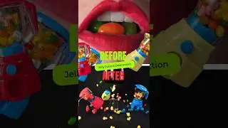 JUICY COLOURFUL JELLY JUICER CRUSHED 🌈🍬💥 #asmr  #viral   #satisfying