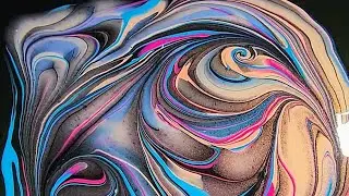 Must See--CHAOTIC GHOST MARBLE POUR??! USING CHAMELEON PIGMENTS!! #fluidart #artwork #ghostpour